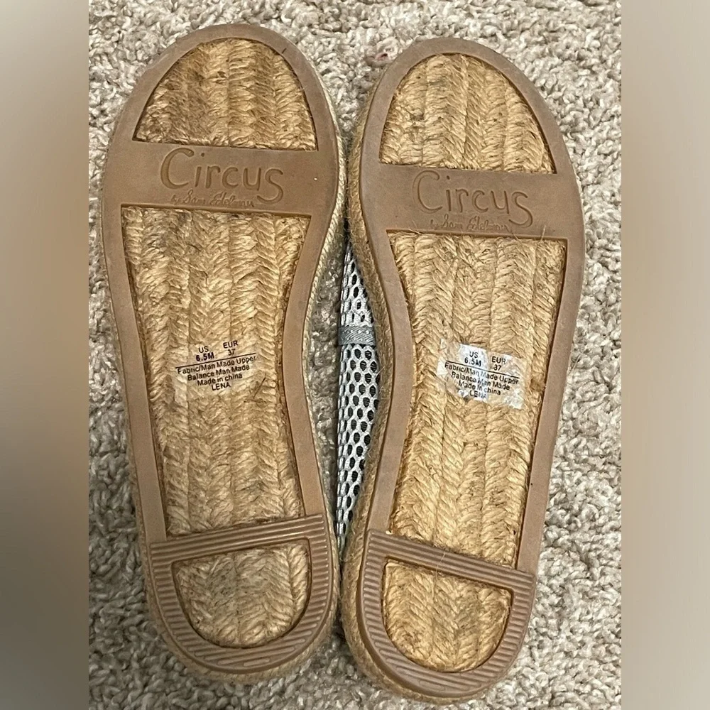 Circus by Sam Edelman Women’s Espadrilles Size 6.5 Blue Lena Nautical Preppy